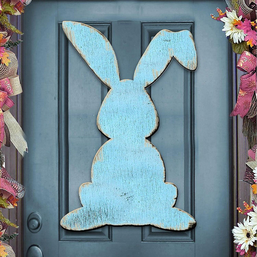 Blue Bunny Rabbit Easter Door Decor by G. Debrekht Image