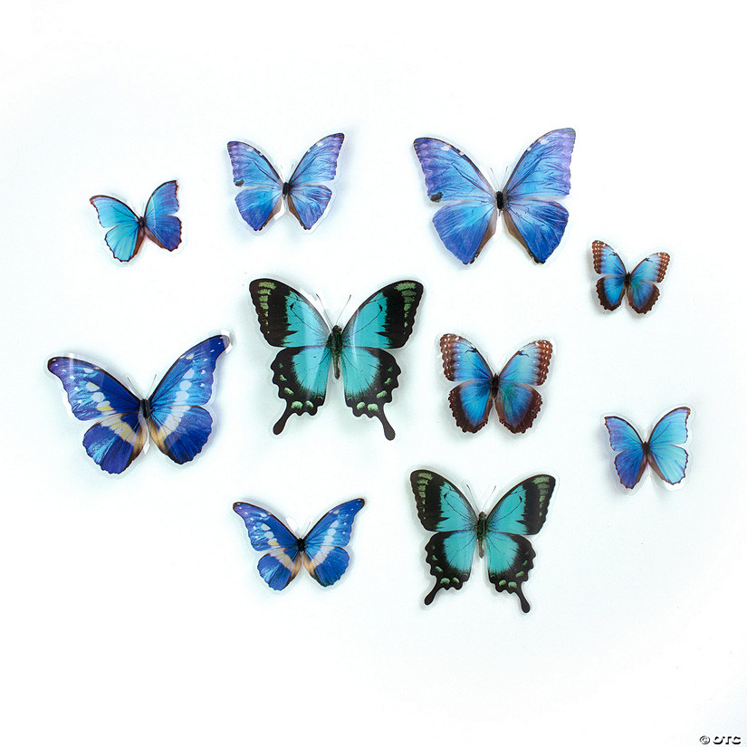 Blue Butterfly Embellishments