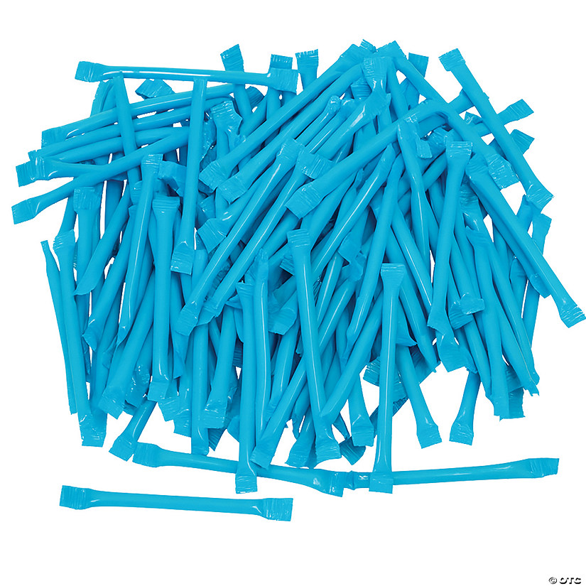 Blue Candy-Filled Straws - 240 Pc. Image