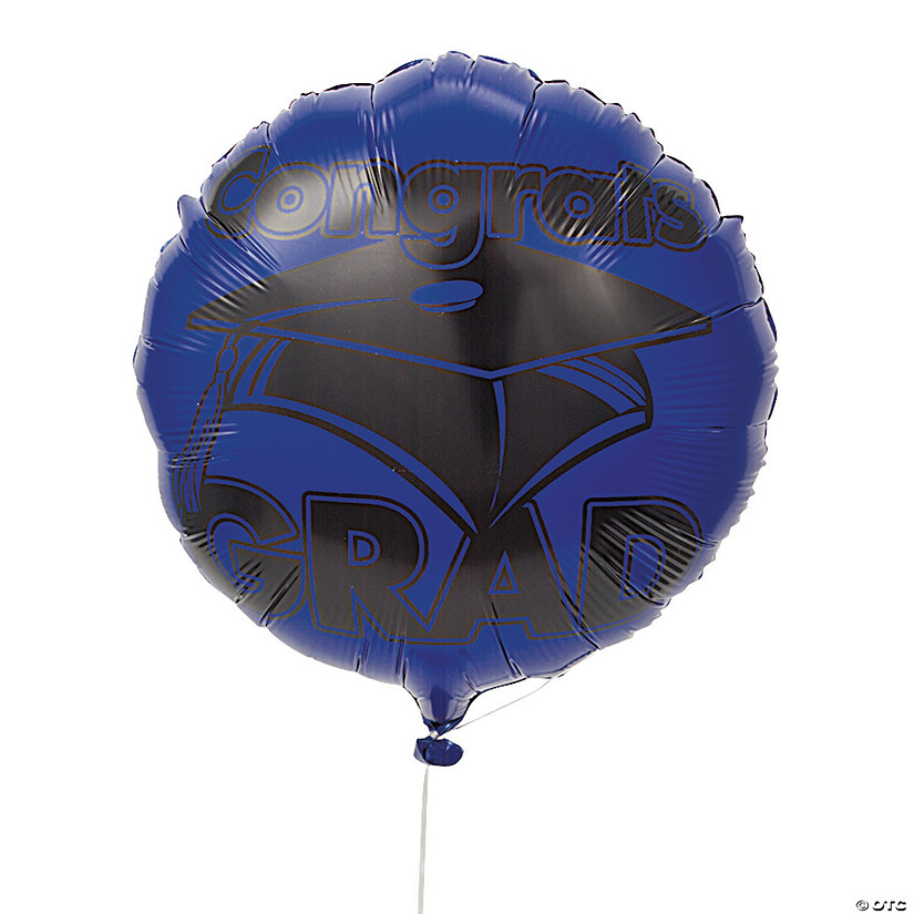 blue congrats grad balloons