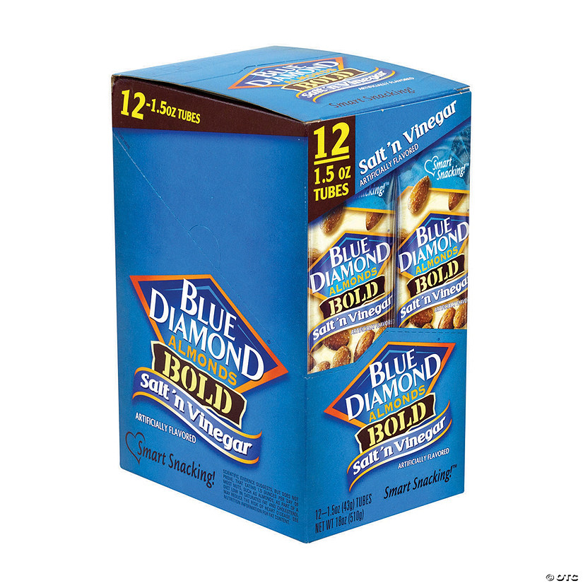 BLUE DIAMOND Almonds Bold Salt 'n Vinegar, 1.5 oz, 12 Count Image