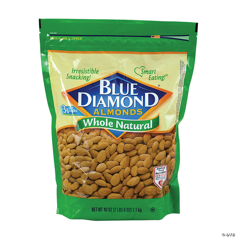 BLUE DIAMOND Natural Almonds - 40oz bag Image