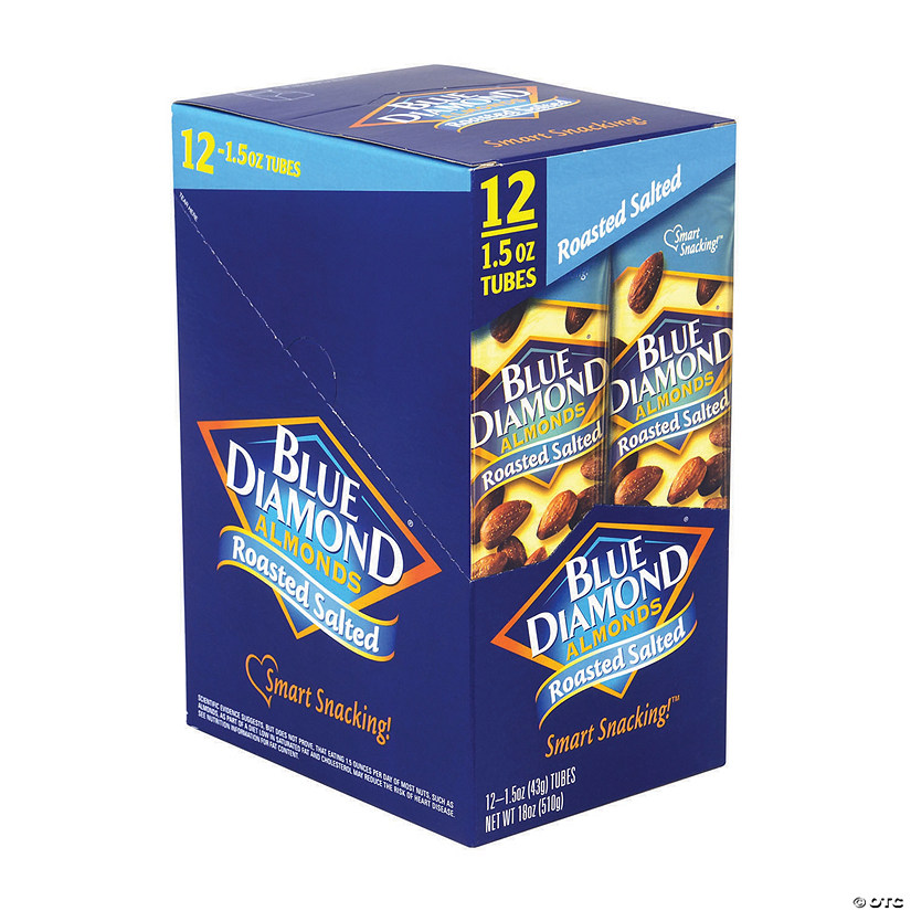 Blue Diamond Roasted Salted Almonds, 1.5 oz, 12 Count Image