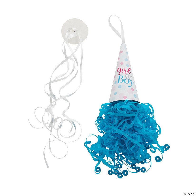 Blue Gender Reveal Pull String Streamers - 6 Pc. Image