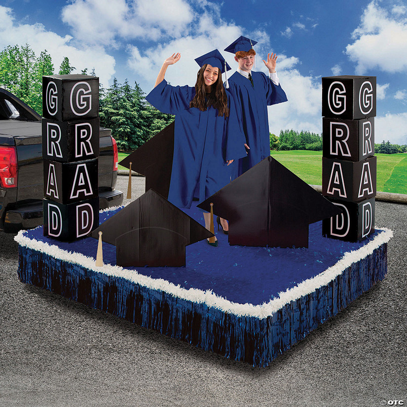 Blue Graduation Parade Float Decorating Kit - 19 Pc. Image
