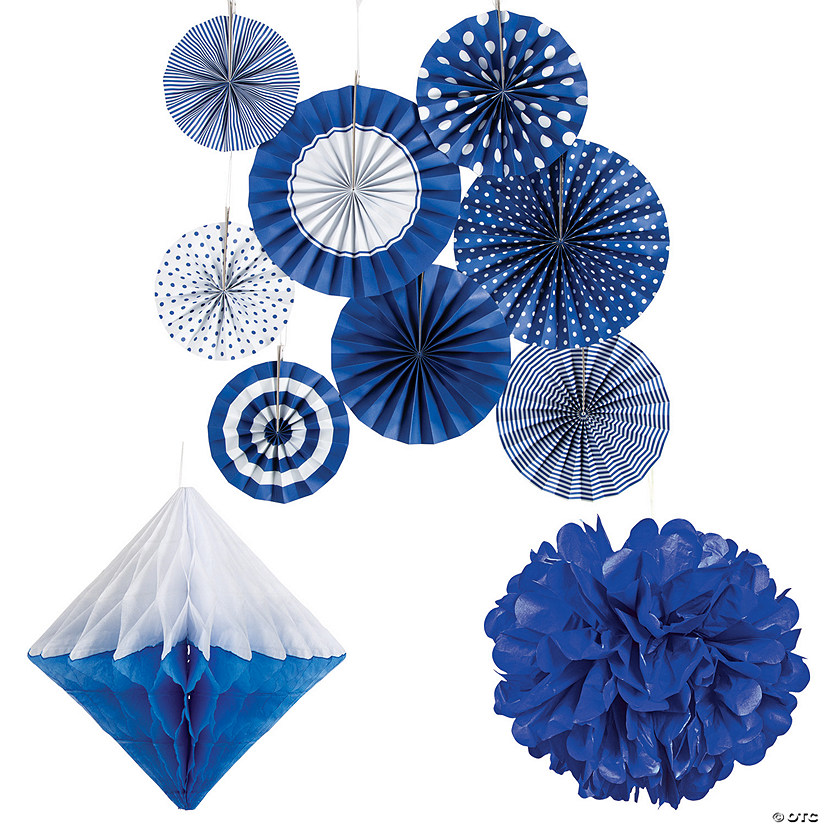 Blue Hanging Party Decorating Kit - 20 Pc. Image