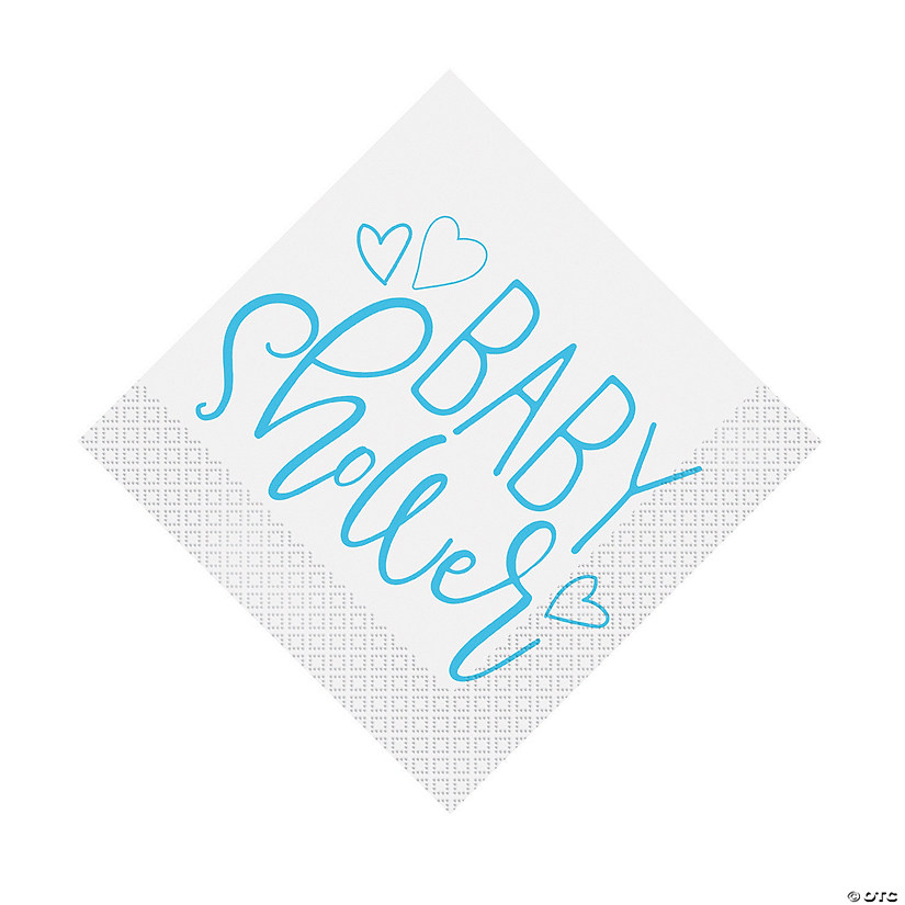 Blue Hearts Baby Shower Luncheon Napkins - 16 Pc. Image