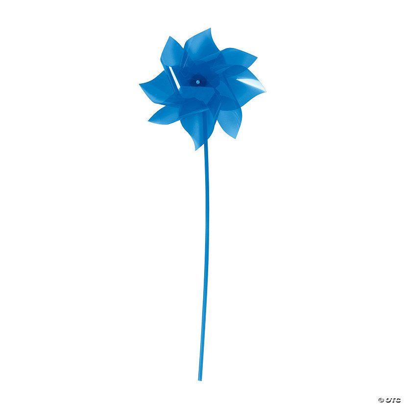 Blue Jumbo Pinwheels - 12 Pc. Image