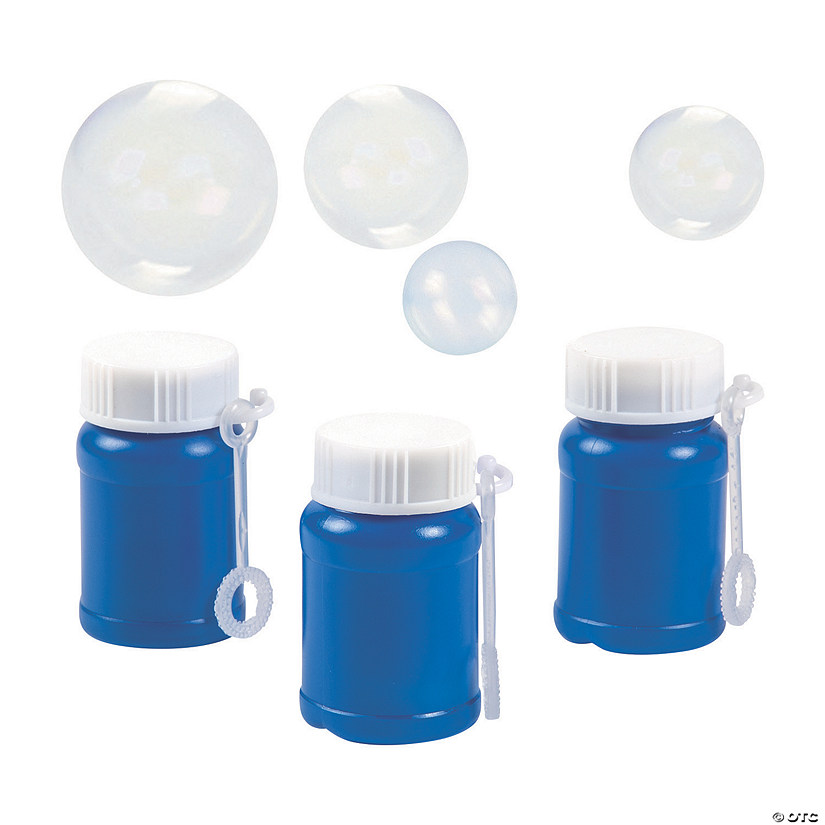 Blue Mini Bubble Bottles Image