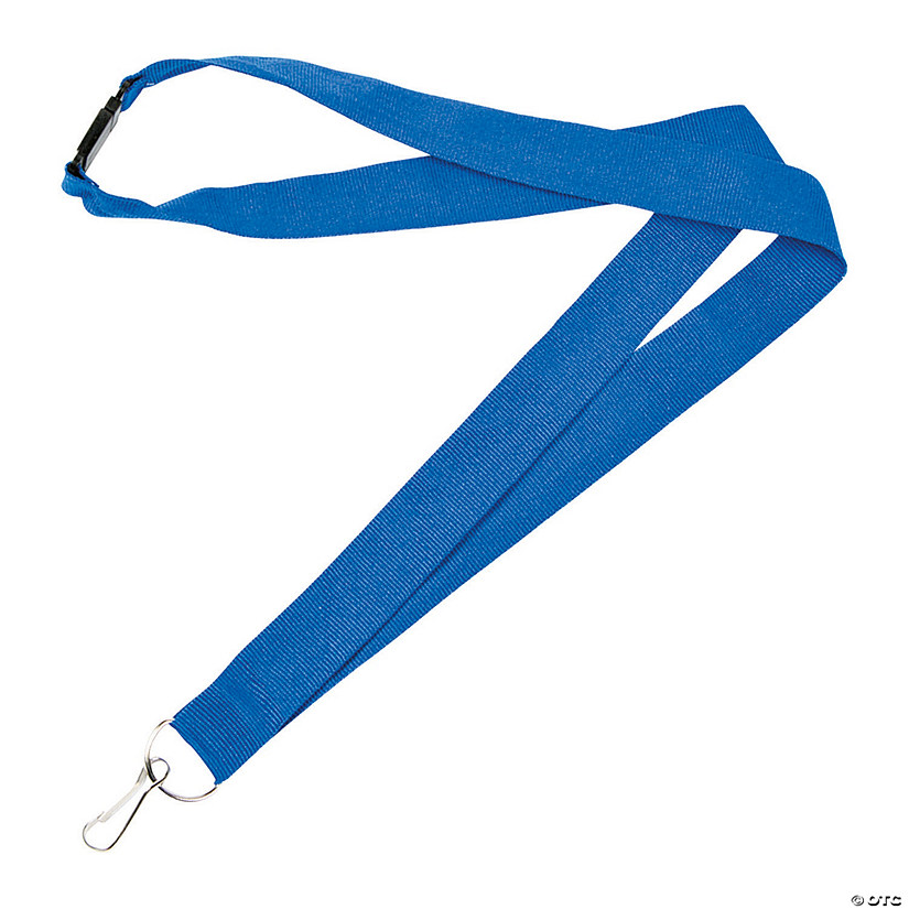 Blue Nylon Lanyards Oriental Trading