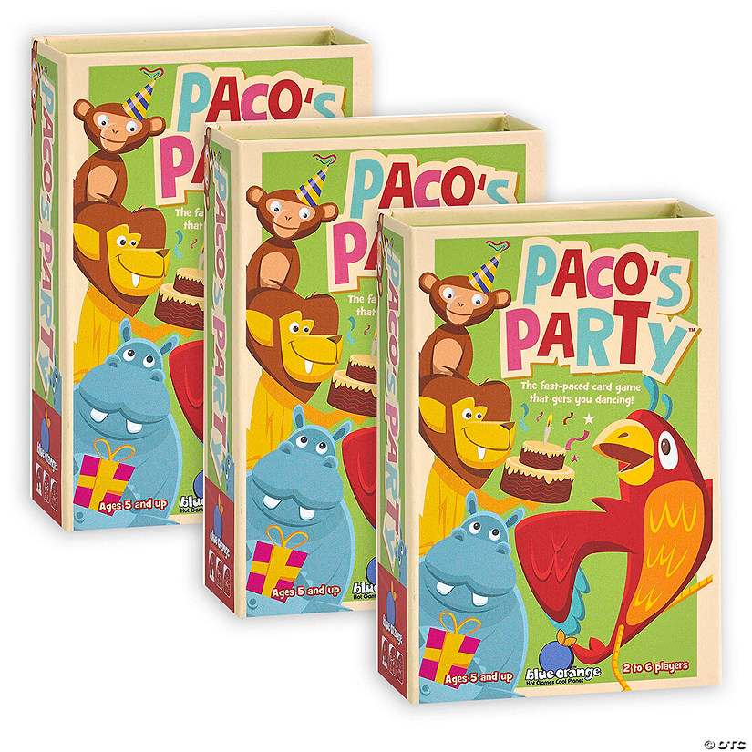 Blue Orange Games Paco's Party, Pack of 3 Image