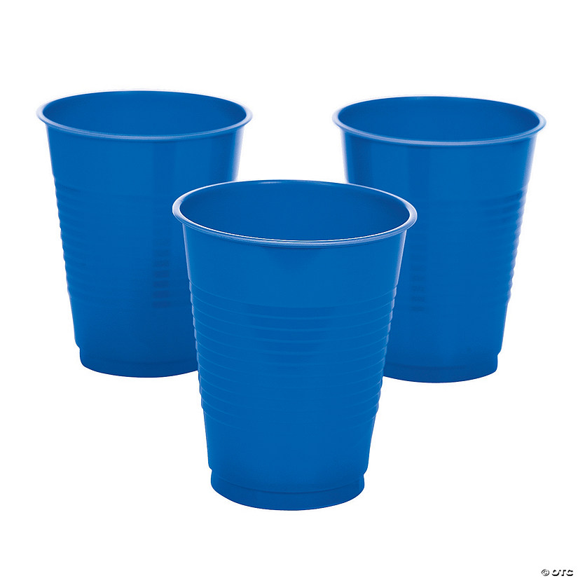 Blue Plastic Cups 20 Ct. Oriental Trading