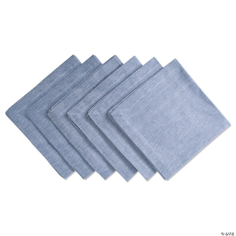 Blue Solid Chambray Napkin (Set Of 6) Image