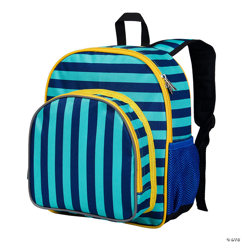 Blue Stripes 12 Inch Backpack Image