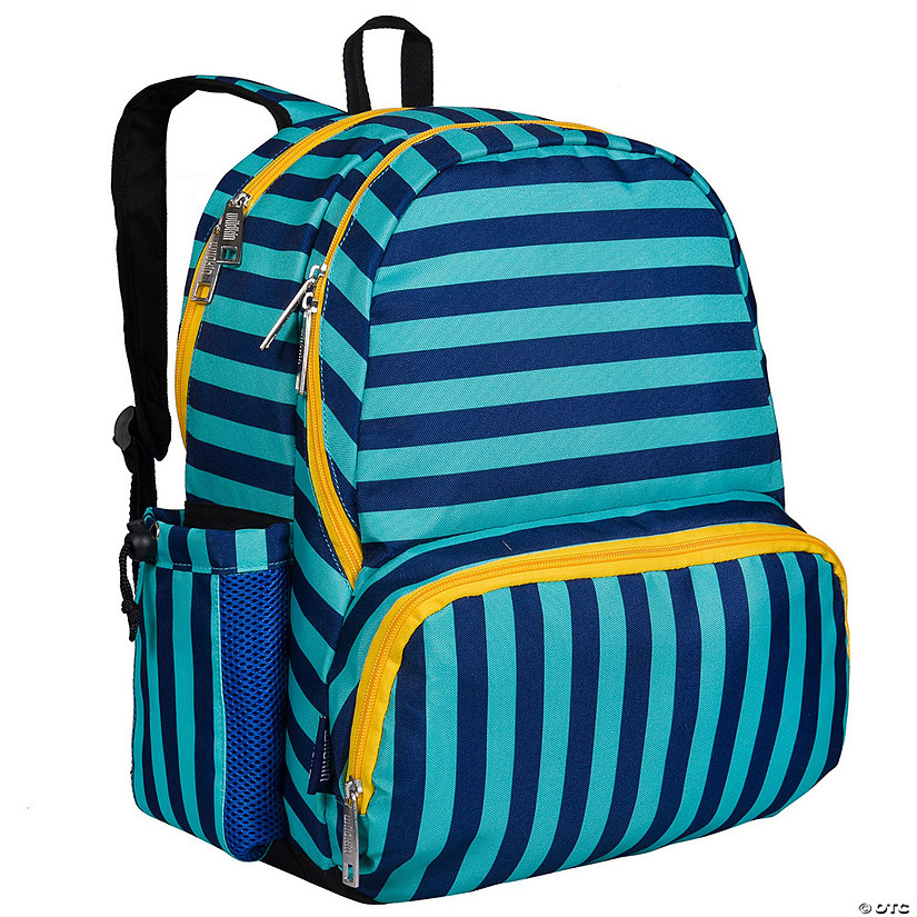 Blue Stripes 17 Inch Backpack Image