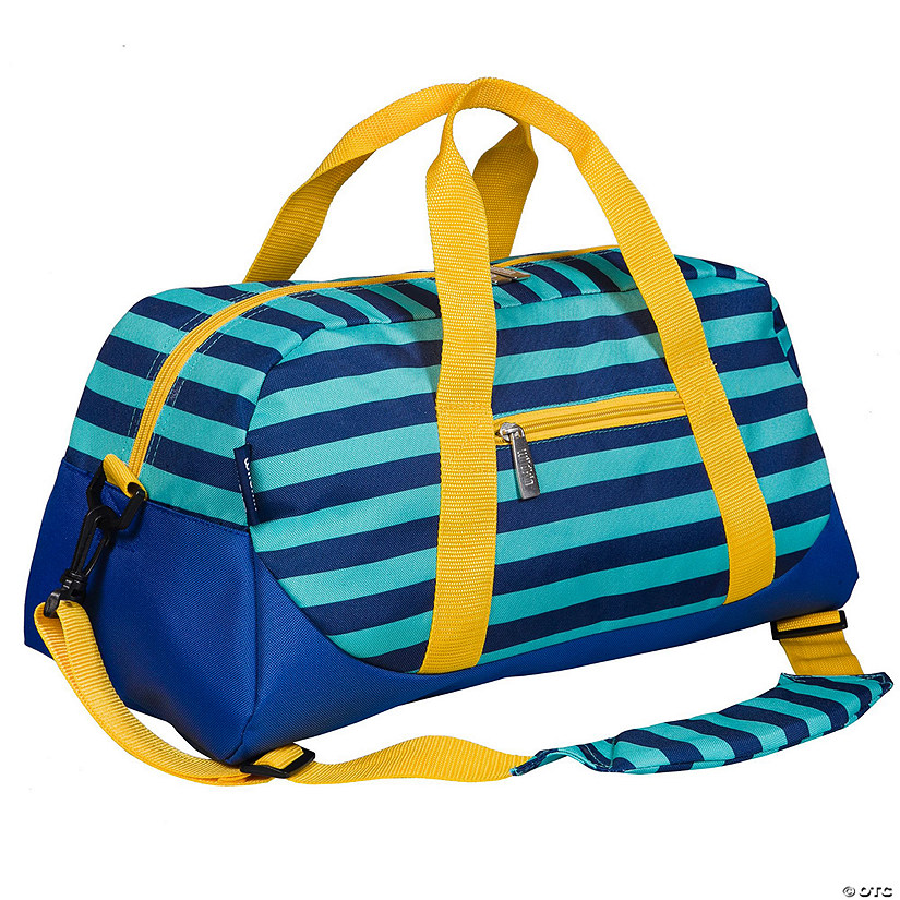 Blue Stripes Overnighter Duffel Bag Image