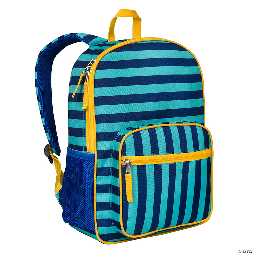 Blue Stripes Recycled Eco Backpack Image