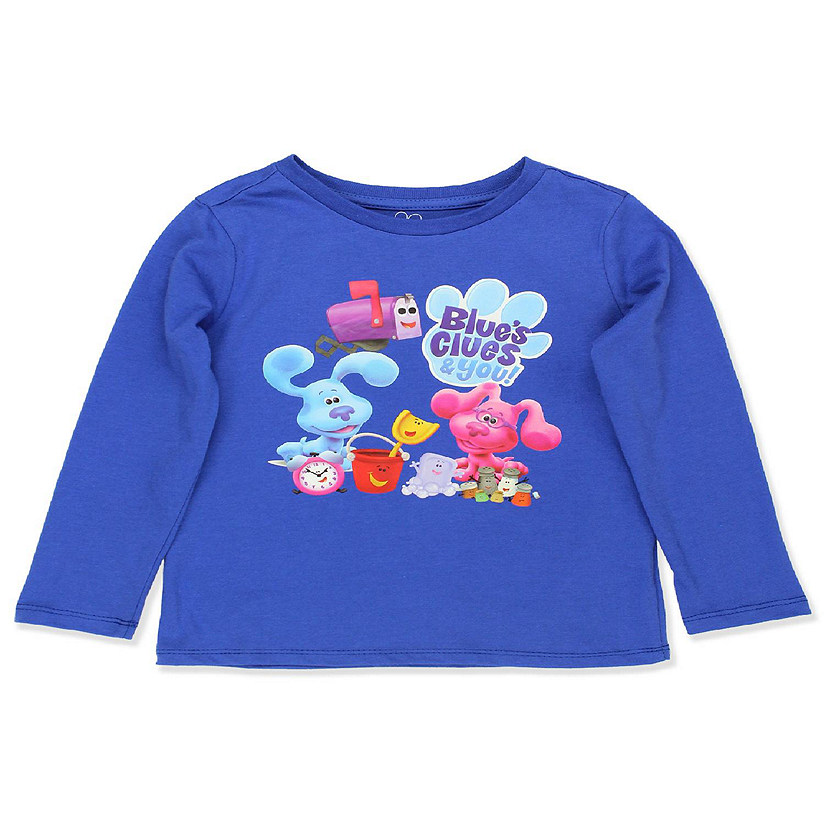 Blue's Clues & You Toddler Long Sleeve T-Shirt Tee  (5T, Blue) Image