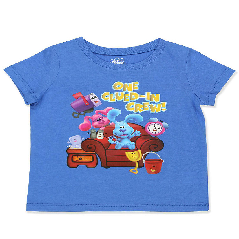 Blue's Clues & You Toddler Short Sleeve T-Shirt Tee (3T, Blue) Image