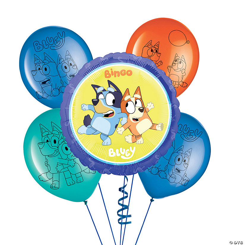 Bluey Balloon Bouquet Kit - 15 Pc. Image
