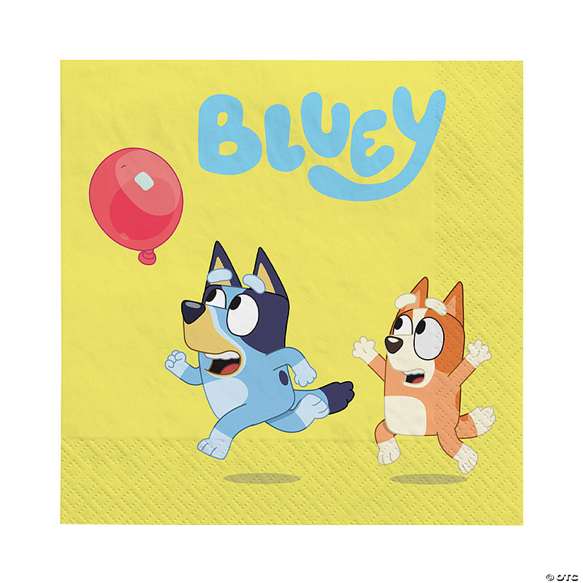 Bluey Party Luncheon Napkins 16 Pc. Oriental Trading