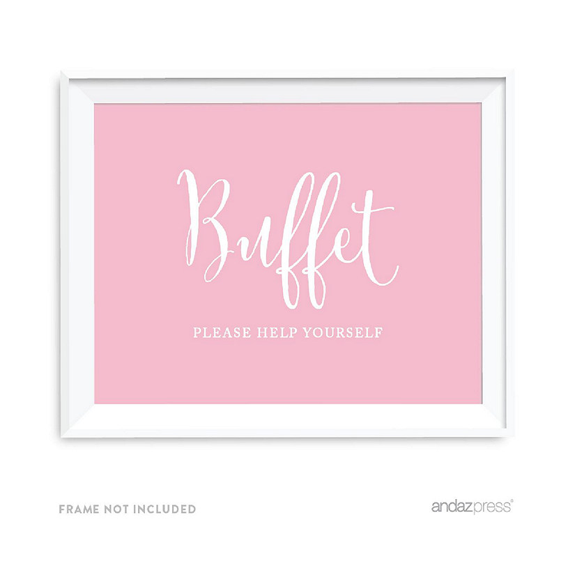 Blush Pink Buffet Sign 8.5x11 Image