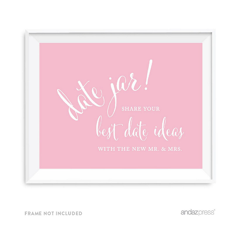 Blush Pink Date Jar Sign 8.5x11 Image