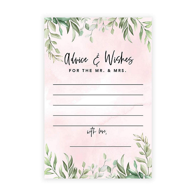 Blush Pink Greenery Advice 4x6IN 56PC Image
