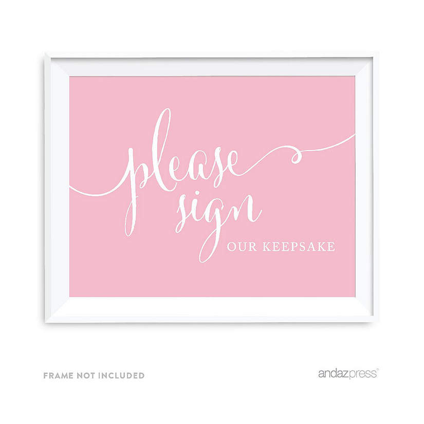 Blush Pink Keepsake Sign 8.5x11 Image