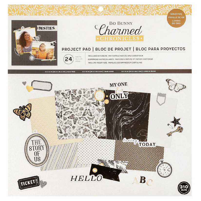 Bo Bunny Charmed Chronicles Project Pad 12"X12"-24 Sheets Image