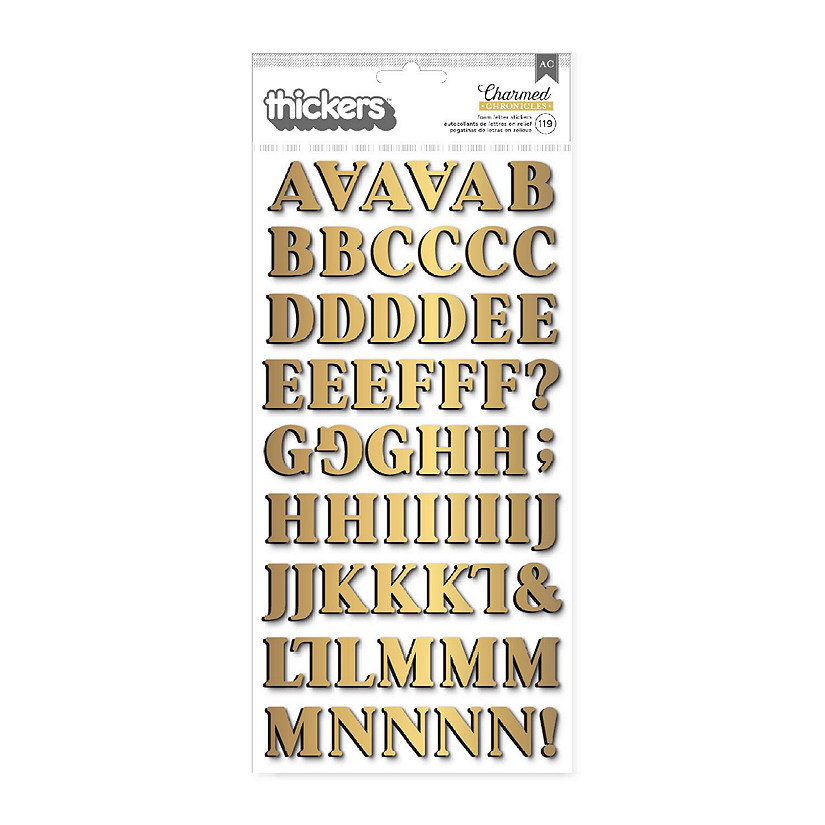 Bo Bunny Charmed Chronicles Thickers-Alphabet Image