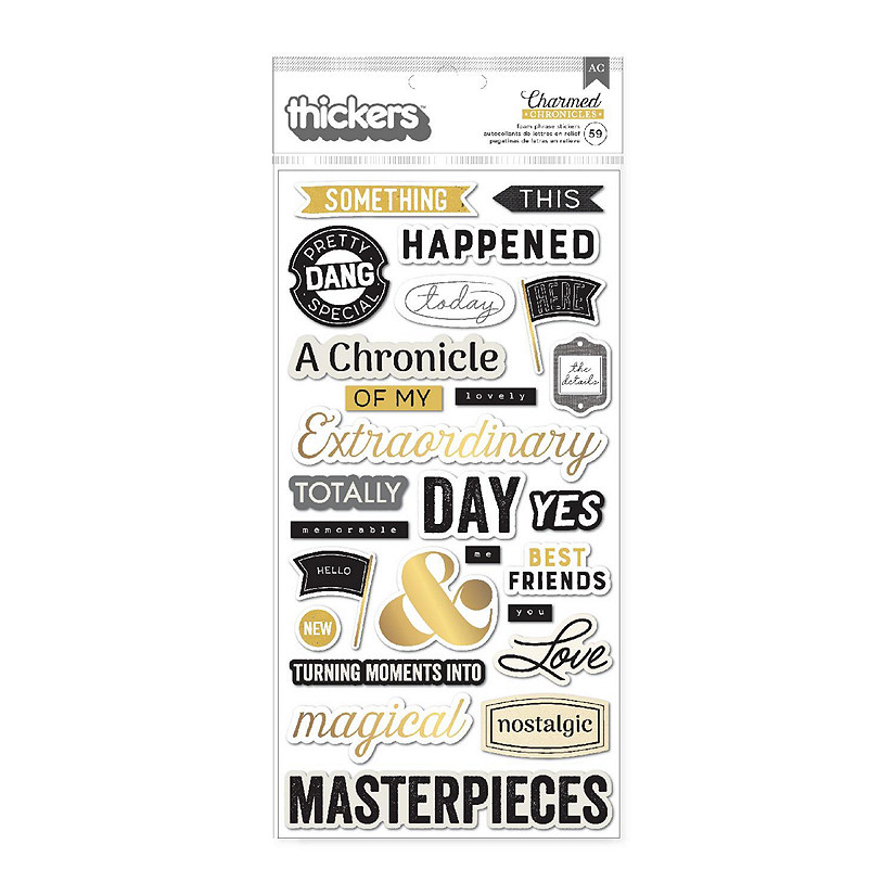 Bo Bunny Charmed Chronicles Thickers-Phrase Image