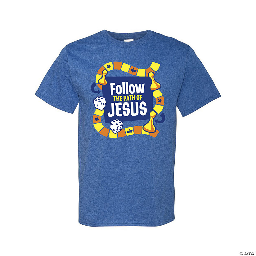 Board Game VBS Follow the Path of Jesus Adult&#8217;s T-Shirt Image