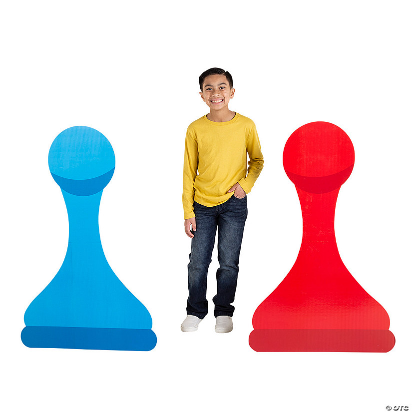 Board Game VBS Game Pieces Cardboard Cutout Stand-Ups - 2 Pc. Image