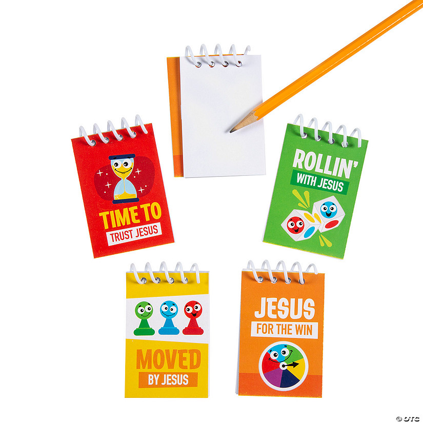 Board Game VBS Mini Spiral Notepads - 24 Pc. Image
