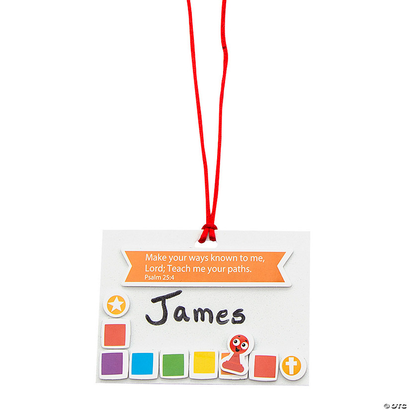 Board Games VBS Nametag Necklace Craft Kit - Makes 12 Image