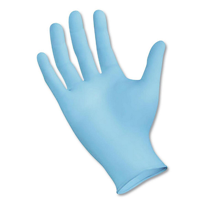 Boardwalk BWK382XLBXA Disposable Examination Nitrile Gloves, Blue - Extra Large Image