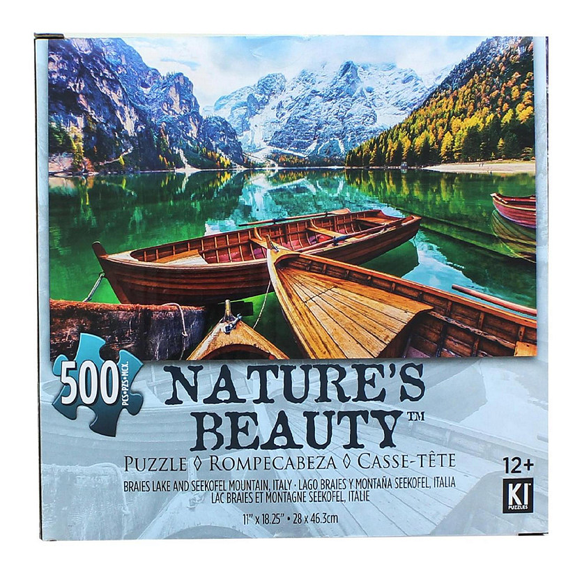 Boats 500 Piece Natures Beauty Jigsaw Puzzle Image
