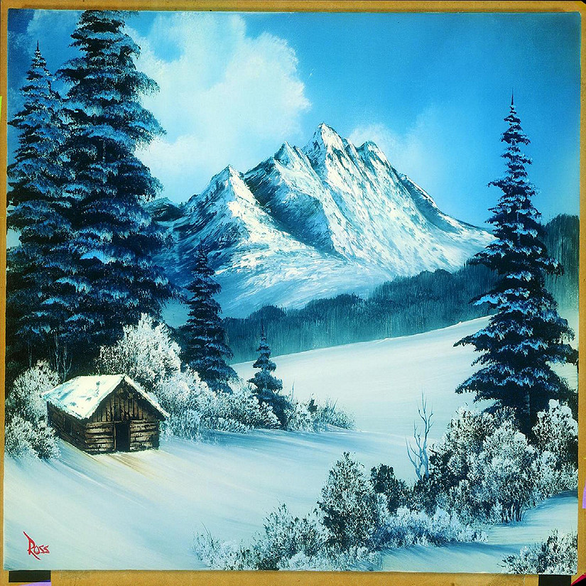 Bob Ross A Perfect Winter Day Nature Puzzle  1000 Piece Jigsaw Puzzle Image