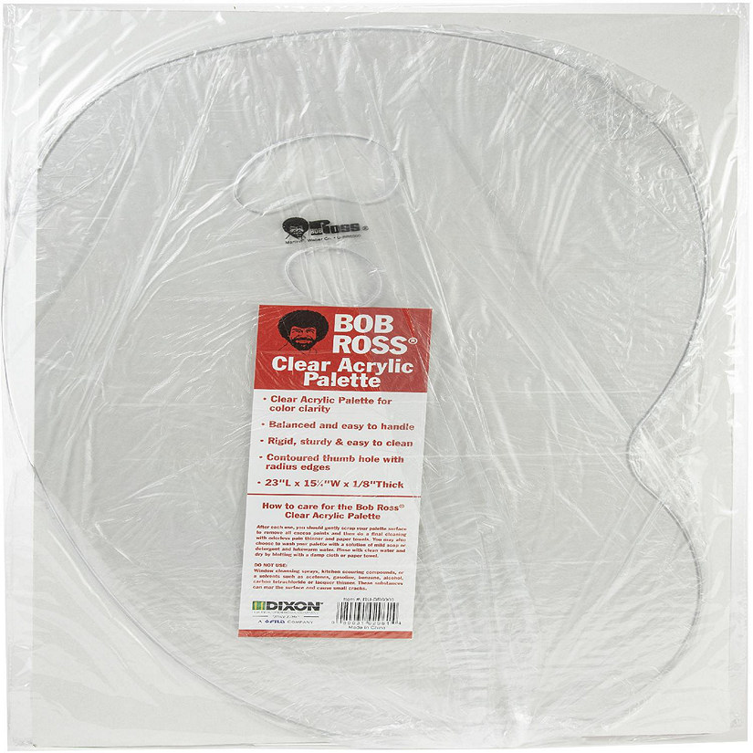 Bob Ross Plastic Palette-Clear Image