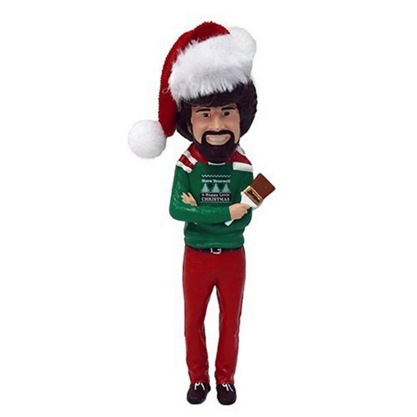 Bob Ross with Hat 5 inch Ornament Image