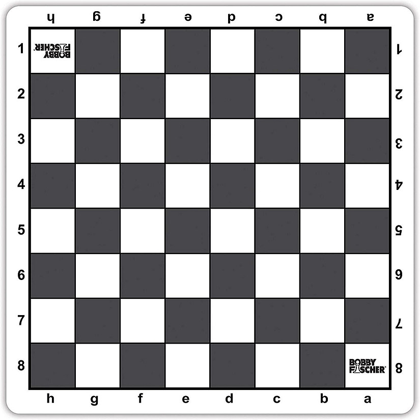 Bobby Fischer Gray Mousepad Tournament Chess Board, 20 in. Image