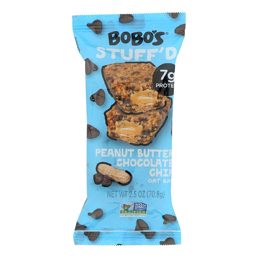 Bobo's Oat Bars - Oat Bar - Peanut Butter Filled Chocolate Chip - Case of 12 - 2.5 oz Image