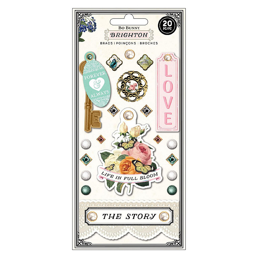 BoBunny Brighton Brads 20/Pkg Image