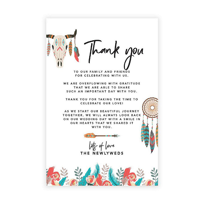 Boho Dream Catcher TY Card 4x6IN 56PC Image