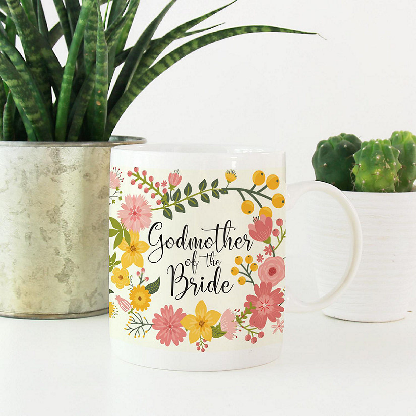 Boho Floral Godmother Bride Mug Image