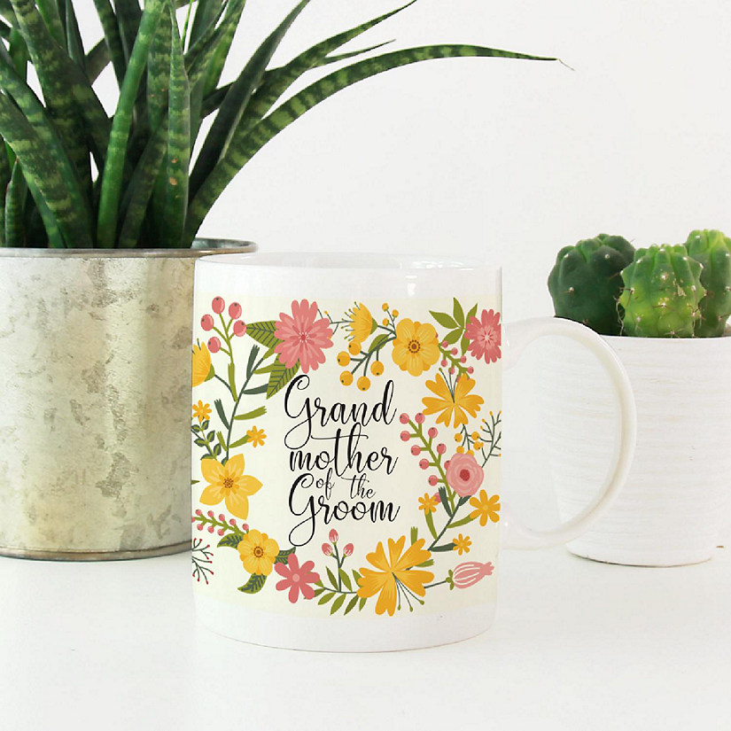 Boho Floral Grandma Groom Mug Image