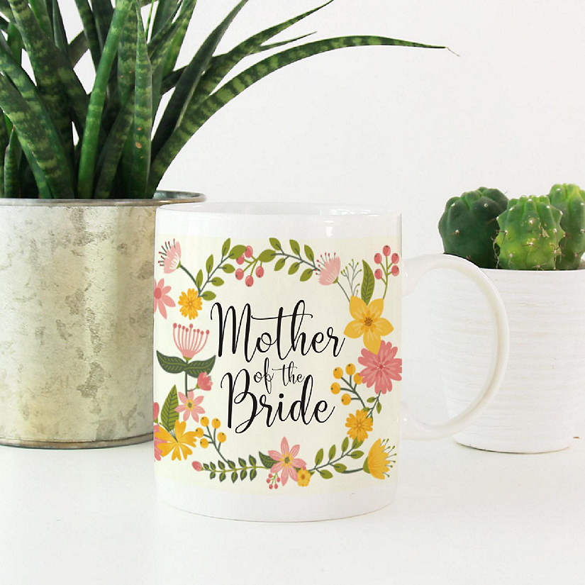Boho Floral Mother Bride Mug Image