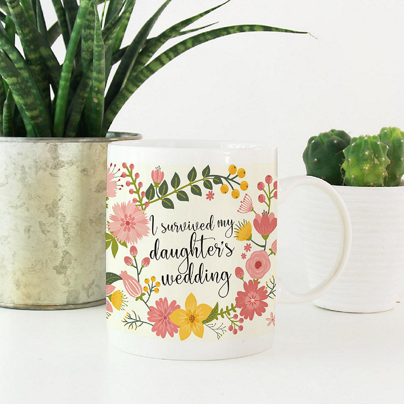 Boho Floral Survived Daughter Mug Image