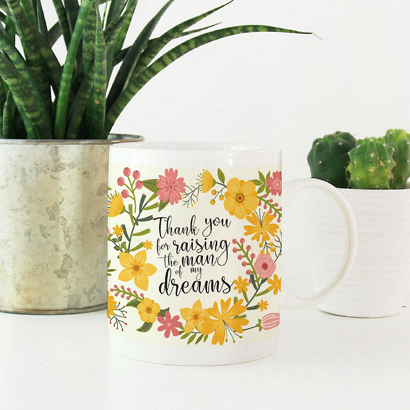 Boho Floral Thanks for Raising Him Mug Image